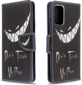 Voor Galaxy S20 + Gekleurd tekeningpatroon Horizontaal leren flip-hoesje met houder & kaartsleuven & portemonnee (grijns)