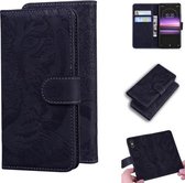 Voor Sony Xperia 1 Tiger Embossing Pattern Horizontale Flip lederen tas met houder & kaartsleuven & portemonnee (zwart)