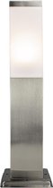 Moderne zilveren tuinpaal | 45cm | E27 fitting | Morena