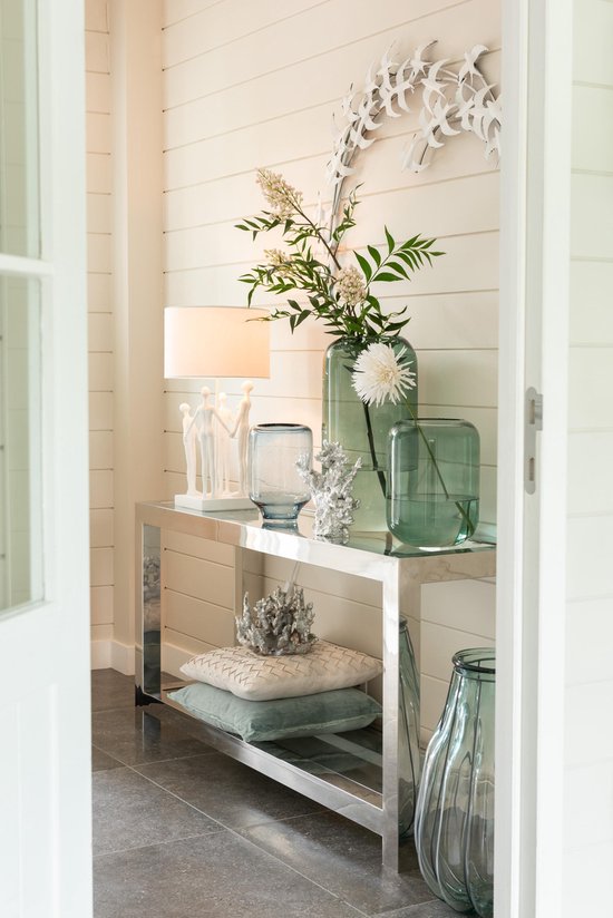 J-Line Vaas Cilinder Gerecycleerd Glas Small