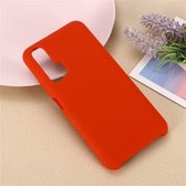 Effen kleur vloeibaar siliconen schokbestendig hoesje voor Huawei Honor 20 Pro (rood)