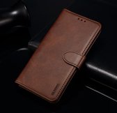 Voor Huawei P40 Pro GUSSIM zakelijke stijl horizontale flip lederen tas met houder & kaartsleuven & portemonnee (bruin)