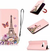 Voor Galaxy S10 Plus 3D Schilderen Horizontale Flip Leren Case met Houder & Kaartsleuf & Portemonnee & Lanyard (Iron Tower)