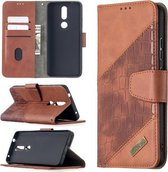 Voor Nokia 2.4 Bijpassende Kleur Krokodil Textuur Horizontale Flip PU Lederen Case met Portemonnee & Houder & Kaartsleuven (Bruin)