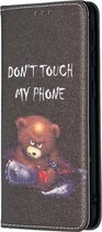 Voor Samsung Galaxy A10e / A20e Gekleurde Tekening Patroon Onzichtbare Magnetische Horizontale Flip PU Lederen Case met Houder & Kaartsleuven & Portemonnee (Beer)