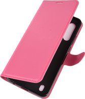 Mobigear Classic Bookcase voor de Motorola Moto G8 Power Lite - Magenta