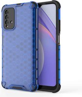 Voor Geschikt voor Xiaomi Redmi 9T schokbestendige honingraat pc + TPU-hoes (blauw)