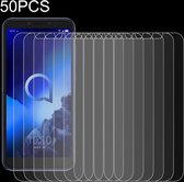 Voor Alcatel 1S 2020 50 STUKS 0.26mm 9H 2.5D Gehard Glasfilm