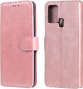 Voor Samsung Galaxy M31 Klassieke Kalfsstructuur PU + TPU Horizontale Flip Leren Case, met Houder & Kaartsleuven & Portemonnee (Rose Goud)