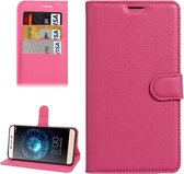 Voor Letv Le Max 2 Litchi Texture Horizontale Flip Leren Case met Houder & Kaartsleuven & Portemonnee (Magenta)