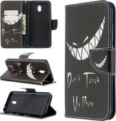 Voor Xiaomi Redmi 8A Gekleurd tekeningpatroon Horizontaal Flip PU-lederen hoes met houder & kaartsleuven & portemonnee (grijns)