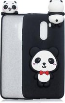 Voor Xiaomi Pocophone F1 3D Cartoon Pattern Shockproof TPU beschermhoes (Red Bow Panda)