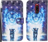 Voor Xiaomi Redmi 8 / 8A 3D Geschilderd Patroon Horizontale Flip Leren Case met Houder & Portemonnee & Kaartsleuf & Lanyard (Leeuw)