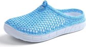 Hollow Hole Shoes Licht en Ademend Home Half Slippers Strandschoenen voor Dames, Maat: 38 (161Blue)