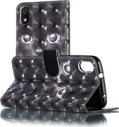 Voor Xiaomi Redmi 7A 3D Patroon Gekleurde Tekening Horizontale Flip Leren Case met Houder & Kaartsleuven & Portemonnee & Lanyard (Zwarte Ogen)