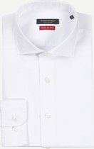 Steppin' Out Spring 2021  Regular Fit Cutaway Shirt Mannen - Regular Fit - Katoen - Wit (44)