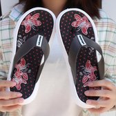 Romantic Cherry Blossom lichtgewicht en comfortabele slippers voor dames (kleur: zwart maat: 37)