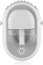 M3 hangende nek aromatherapie ventilator USB mini draagbare huishoudelijke buitenventilator, kleur: wit grijs spray