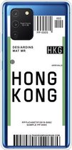 Voor Samsung Galaxy A91 Boarding Pass Series TPU telefoon beschermhoes (Hong Kong)