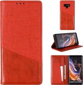 Voor Samsung Galaxy Note9 MUXMA MX109 horizontale flip lederen tas met houder & kaartsleuf & portemonnee (rood)