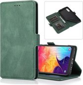 Voor Samsung Galaxy A50 Retro Magnetische Sluiting Horizontale Flip Leren Case met Houder & Kaartsleuven & Fotolijst & Portemonnee (Donkergroen)