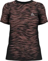 Odlo T-Shirt Korte Mouwen Crew Neck Blackcomb Ceramico ZWART - Maat M