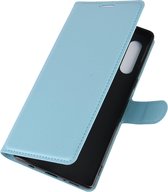LG Velvet Hoesje - Mobigear - Classic Serie - Kunstlederen Bookcase - Blauw - Hoesje Geschikt Voor LG Velvet
