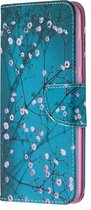 Xiaomi Redmi Note 9 Hoesje - Mobigear - Design Serie - Kunstlederen Bookcase - Almond Blossoms - Hoesje Geschikt Voor Xiaomi Redmi Note 9