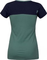 Rafiki T-shirt Chulilla Dames Katoen Groen/blauw Maat 42