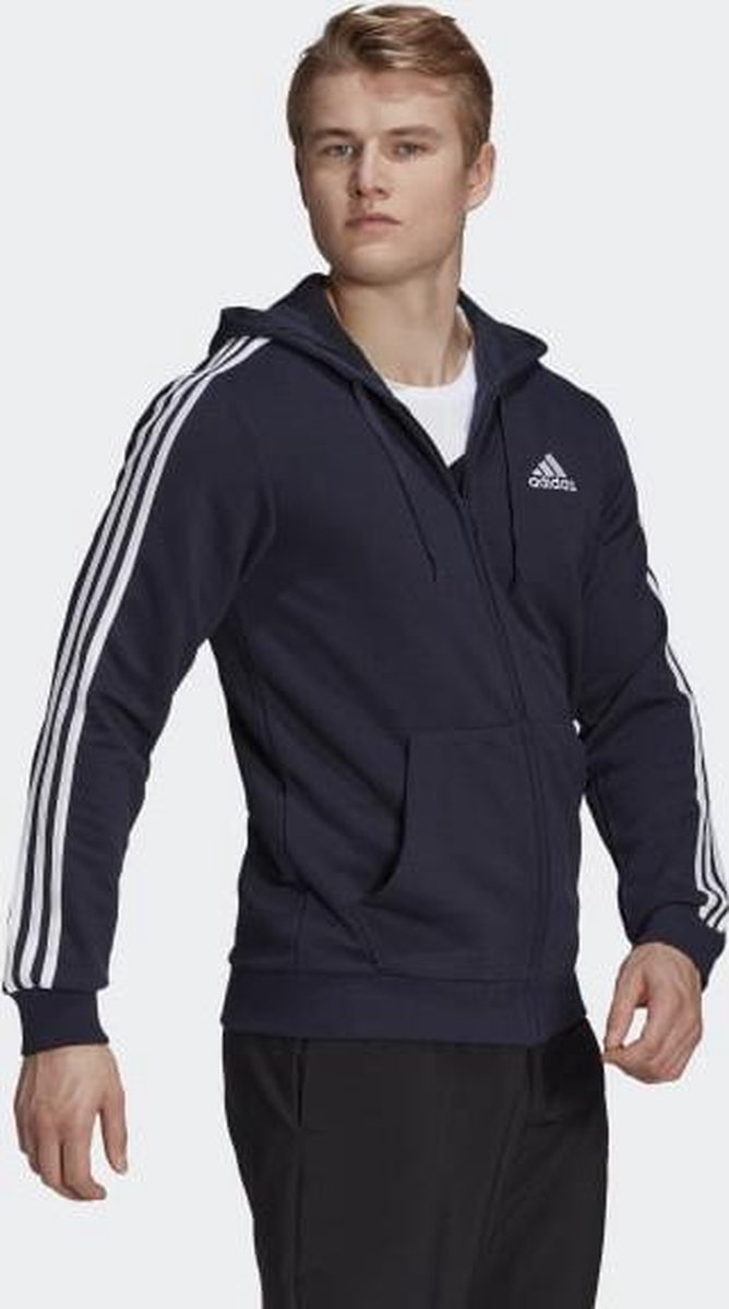 adidas navy zip hoodie