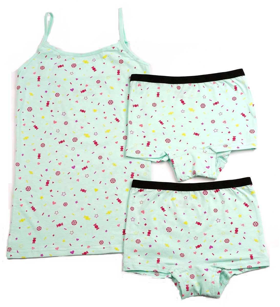 Kinderondergoed Funderwear - Set Snoepie - Mint - Maat 176 - Meisjes