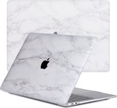 Lunso Geschikt voor MacBook Pro 13 inch M1/M2 (2020-2022) cover hoes - case - Marble Cosette
