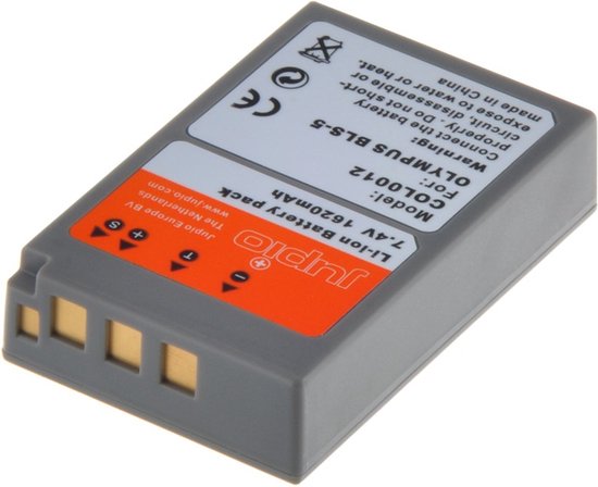 Camera accu Jupio BLS-5 PS-BLS5 BLS-50 1210mAh geschikt voor Olympus digitale camera’s