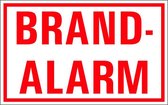 Brandalarm tekstbord - kunststof 400 x 250 mm