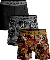 Muchachomalo 3-pack boxershort heren - Elastisch katoen - Ademend - Zachte waistband - Rooster