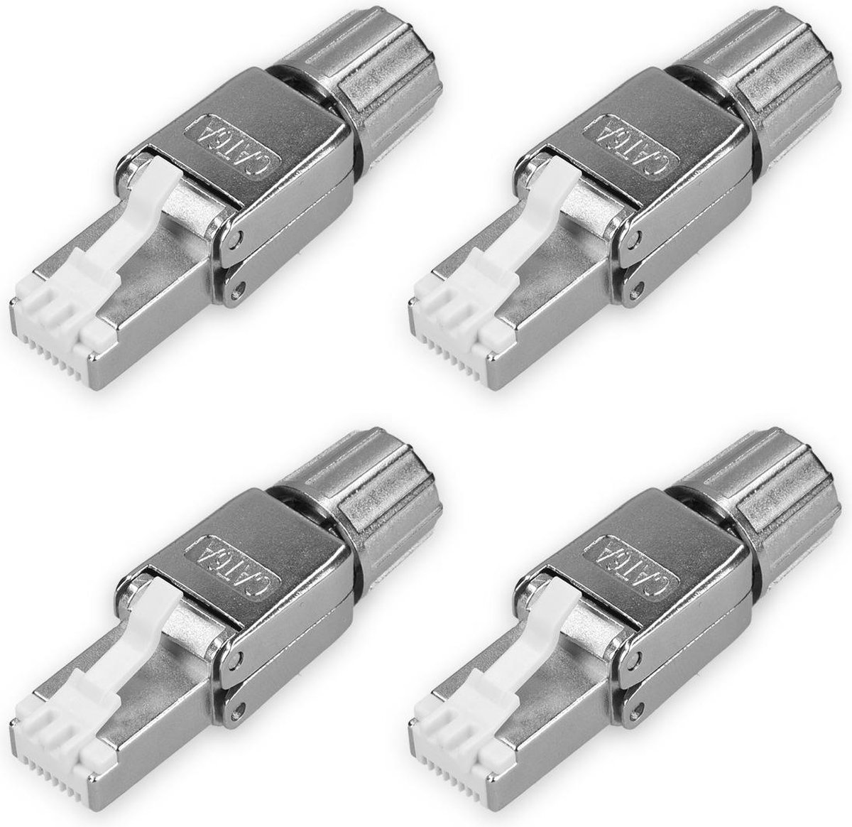 Connecteur RJ45 Cat6a / Cat7 - Prise LAN - Grijs - FTP pour âme souple et  rigide 