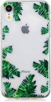 Mobigear Design TPU Backcover Hoesje - Geschikt voor Apple iPhone Xr - Bananenblad