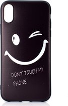 Apple iPhone XS Max Hoesje - Mobigear - Design Serie - TPU Backcover - Smile - Hoesje Geschikt Voor Apple iPhone XS Max