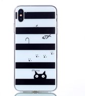Apple iPhone XS Max Hoesje - Mobigear - Design Serie - TPU Backcover - Cat - Hoesje Geschikt Voor Apple iPhone XS Max