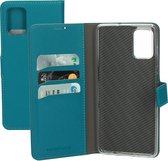 Mobiparts Saffiano Wallet Case Samsung Galaxy A71 (2020) Turquoise