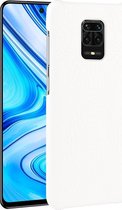 Xiaomi Redmi Note 9 Pro Hoesje - Mobigear - Croco Serie - Hard Kunststof Backcover - Wit - Hoesje Geschikt Voor Xiaomi Redmi Note 9 Pro