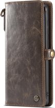 Samsung Galaxy S20 Hoesje - Caseme - Luxe Wallet Serie - Kunstlederen Bookcase / 2in1 Case - Bruin - Hoesje Geschikt Voor Samsung Galaxy S20