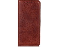 Mobigear Telefoonhoesje geschikt voor HTC Desire 20 Pro Hoesje | Mobigear Classic Elegance Bookcase Portemonnee | Pasjeshouder voor 2 Pasjes | Telefoonhoesje voor Pinpas / OV Kaart / Rijbewijs - Bruin