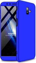 Mobigear 360 Hardcase Hoesje - Geschikt voor Samsung Galaxy J6 Plus - Blauw