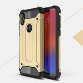 Motorola One Hoesje - Mobigear - Outdoor Serie - Hard Kunststof Backcover - Goud - Hoesje Geschikt Voor Motorola One