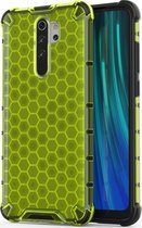 Xiaomi Redmi Note 8 Pro Hoesje - Mobigear - Honeycomb Serie - Hard Kunststof Backcover - Groen - Hoesje Geschikt Voor Xiaomi Redmi Note 8 Pro