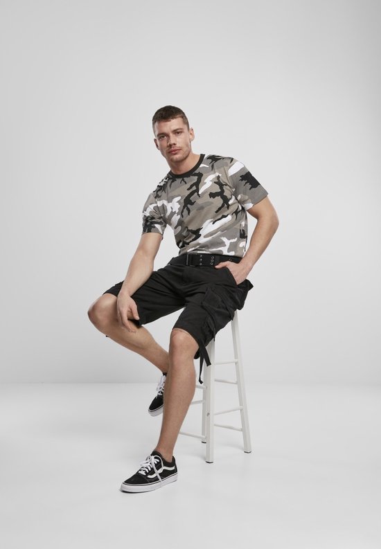 T - shirt de Basic -L- Grijs/ Zwart Urban Classics Men