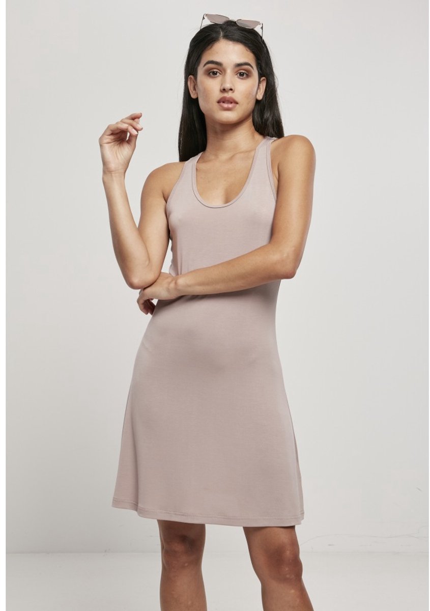 Urban Classics Modal Short Racer Back Korte jurk XS Roze