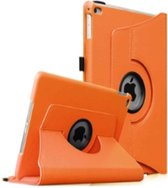 FONU 360 modèle de livre Housse compatible avec iPad 2017 5e Génération  -  iPad 2018 6e Génération - 9.7 inch - Orange - Rotatif