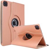 Geschikt Voor iPad Air 5/4 Hoes - Air Cover 10.9 Inch - Air 2022/2020 Hoes - Air 5/4 Case - A2589 - A2591 - A2324 - A2325 - A2316 - A2072 - 360 Draaibaar - Roterend Hoesje - Rosegoud